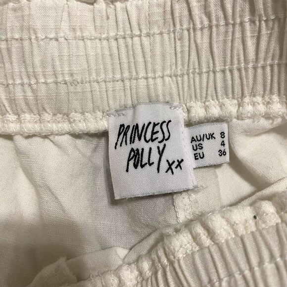 Princess Polly Louis Linen Blend Flowy Pants - Picture 4 of 4